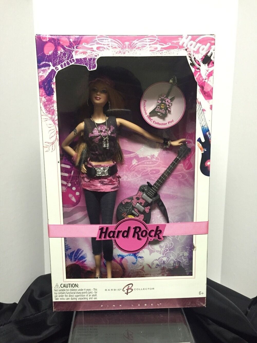 BARBIE ~ Hard Rock Cafe 2006 w Pin Pink Label L4175